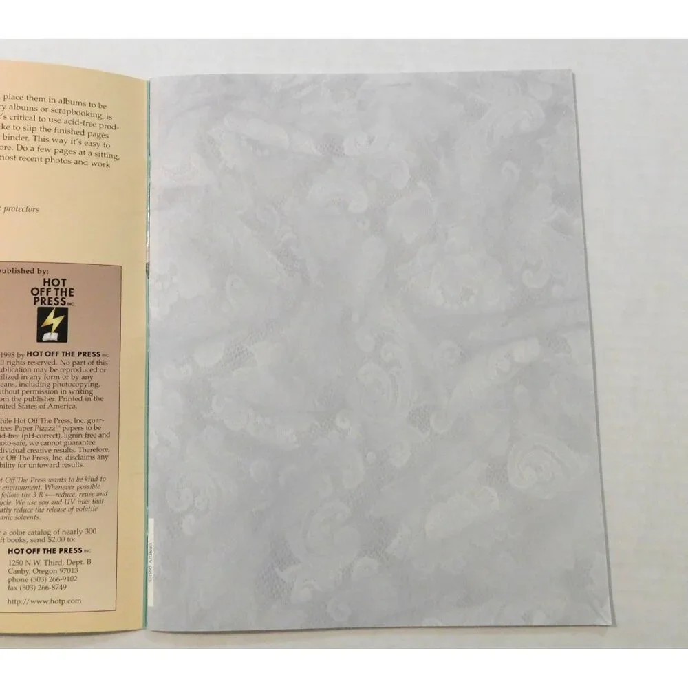 Paper Pizazz Textured Papers 8.5" X 11" Albums Scrapbooks Rubber Stamping Crafts - Picture 3 of 11